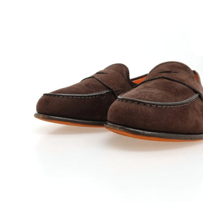 【中古】サントーニ Santoni ANDREA スエード ローファー ブラウン【サイズUK 7 1/2】【 状態ランクC 】【 メンズ 】