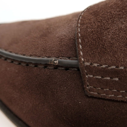 【中古】サントーニ Santoni ANDREA スエード ローファー ブラウン【サイズUK 7 1/2】【 状態ランクC 】【 メンズ 】