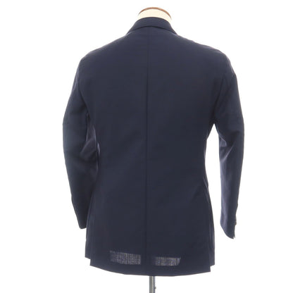 【中古】ラルディーニ LARDINI ウールモヘヤ ダブル4B テーラードジャケット ネイビー【サイズ46】【 状態ランクC 】【 メンズ 】