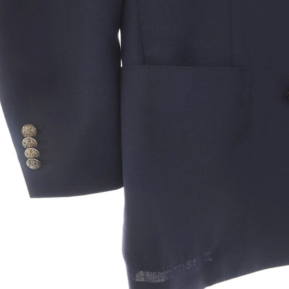 【中古】ラルディーニ LARDINI ウールモヘヤ ダブル4B テーラードジャケット ネイビー【サイズ46】【 状態ランクC 】【 メンズ 】