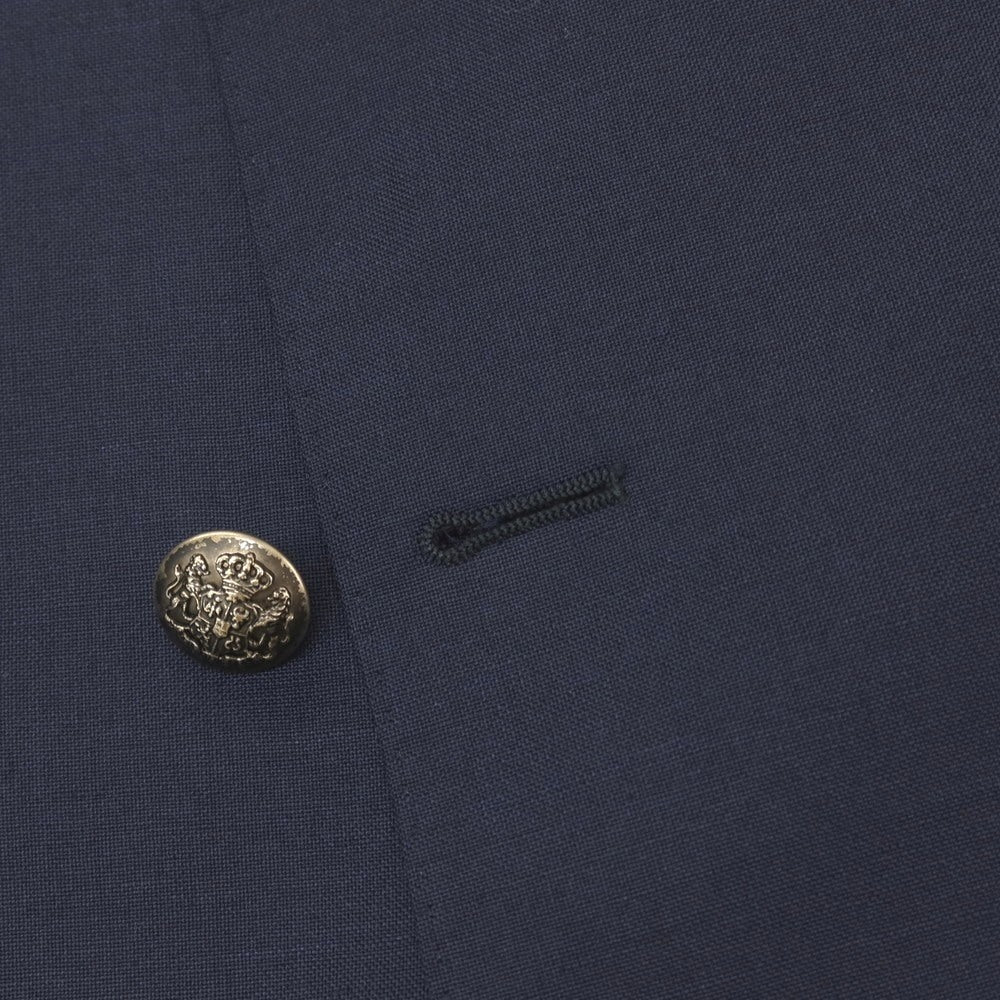 【中古】ラルディーニ LARDINI ウールモヘヤ ダブル4B テーラードジャケット ネイビー【サイズ46】【 状態ランクC 】【 メンズ 】