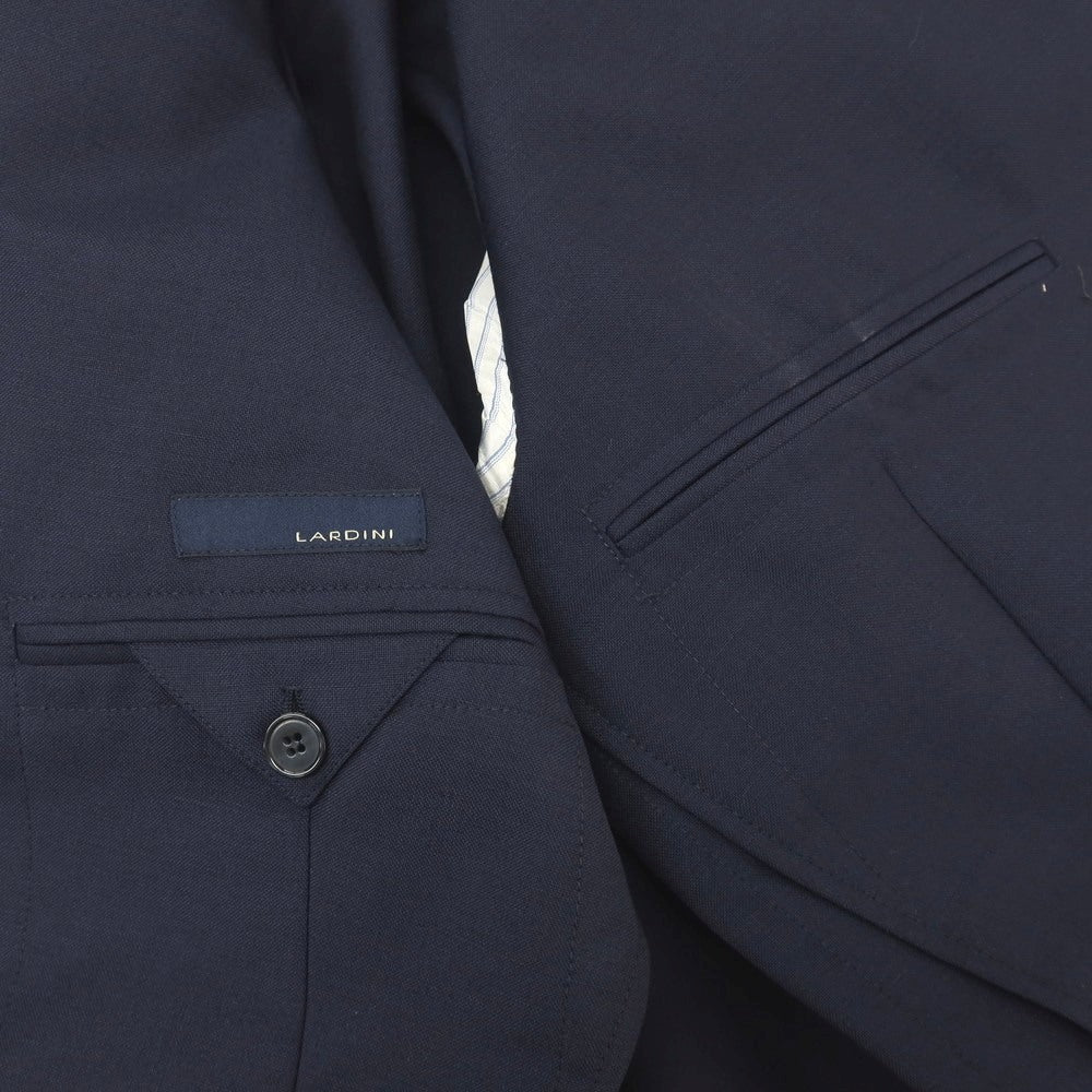 【中古】ラルディーニ LARDINI ウールモヘヤ ダブル4B テーラードジャケット ネイビー【サイズ46】【 状態ランクC 】【 メンズ 】