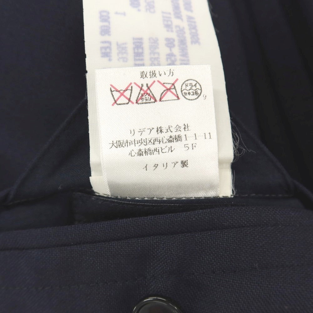 【中古】ラルディーニ LARDINI ウールモヘヤ ダブル4B テーラードジャケット ネイビー【サイズ46】【 状態ランクC 】【 メンズ 】