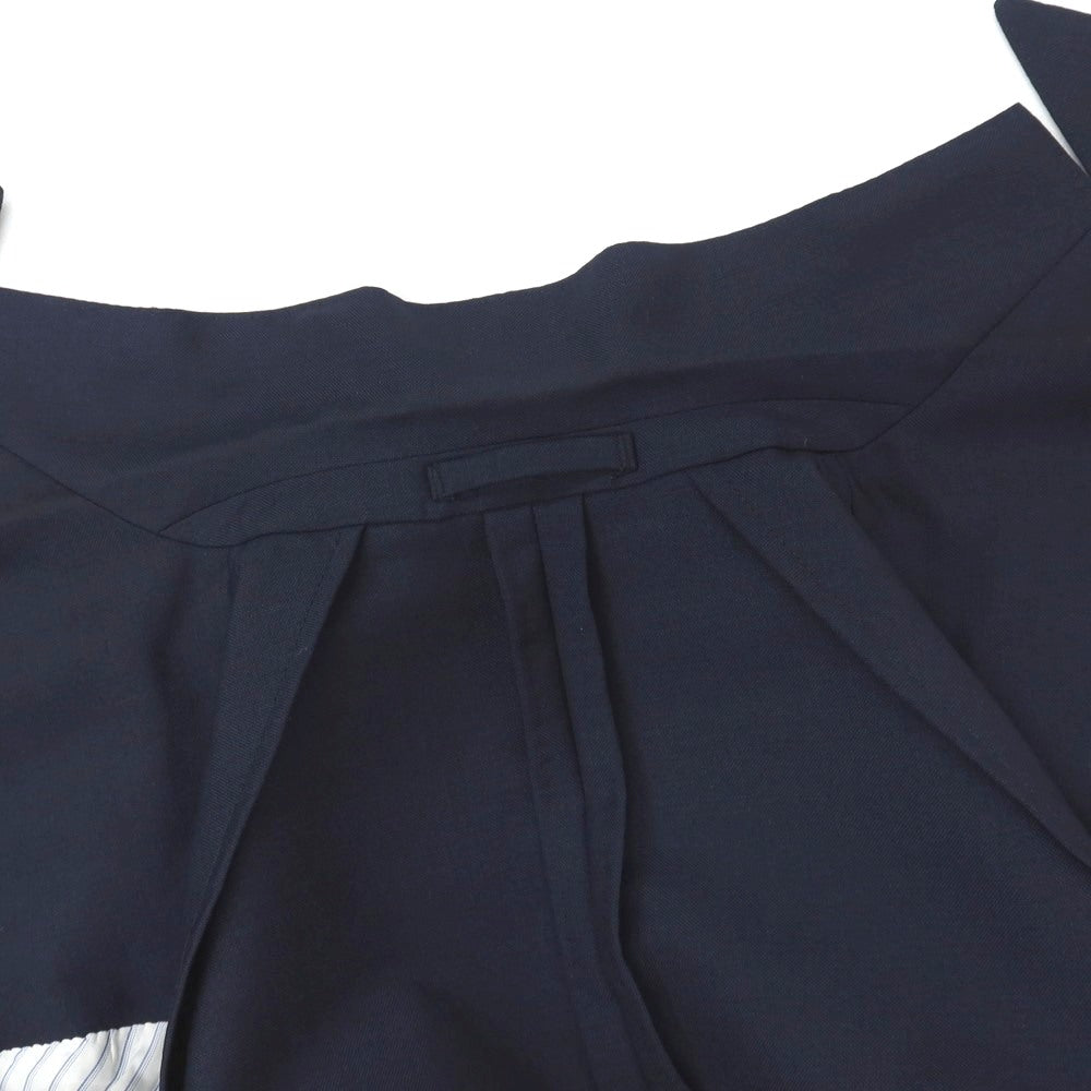 【中古】ラルディーニ LARDINI ウールモヘヤ ダブル4B テーラードジャケット ネイビー【サイズ46】【 状態ランクC 】【 メンズ 】