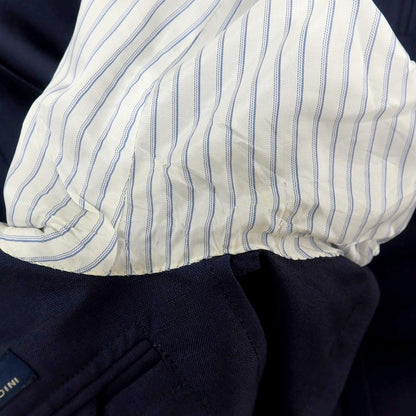 【中古】ラルディーニ LARDINI ウールモヘヤ ダブル4B テーラードジャケット ネイビー【サイズ46】【 状態ランクC 】【 メンズ 】