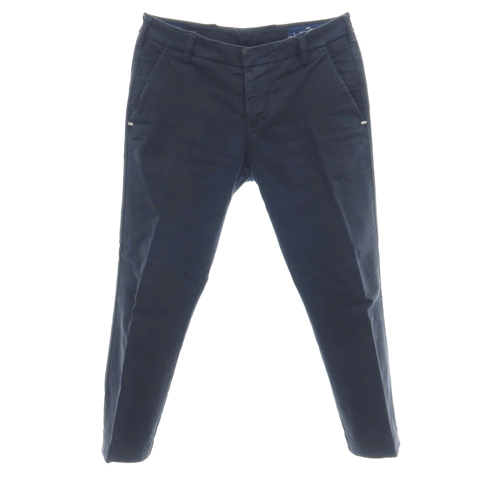 【中古】アントレアミ ENTRE AMIS GAGA ストレッチ ツイルコットン カジュアルスラックスパンツ ネイビー【サイズ30】【 状態ランクC 】【 メンズ 】