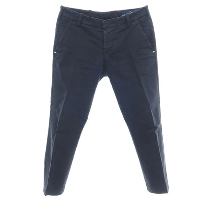 【中古】アントレアミ ENTRE AMIS GAGA ストレッチ ツイルコットン カジュアルスラックスパンツ ネイビー【サイズ30】【 状態ランクC 】【 メンズ 】