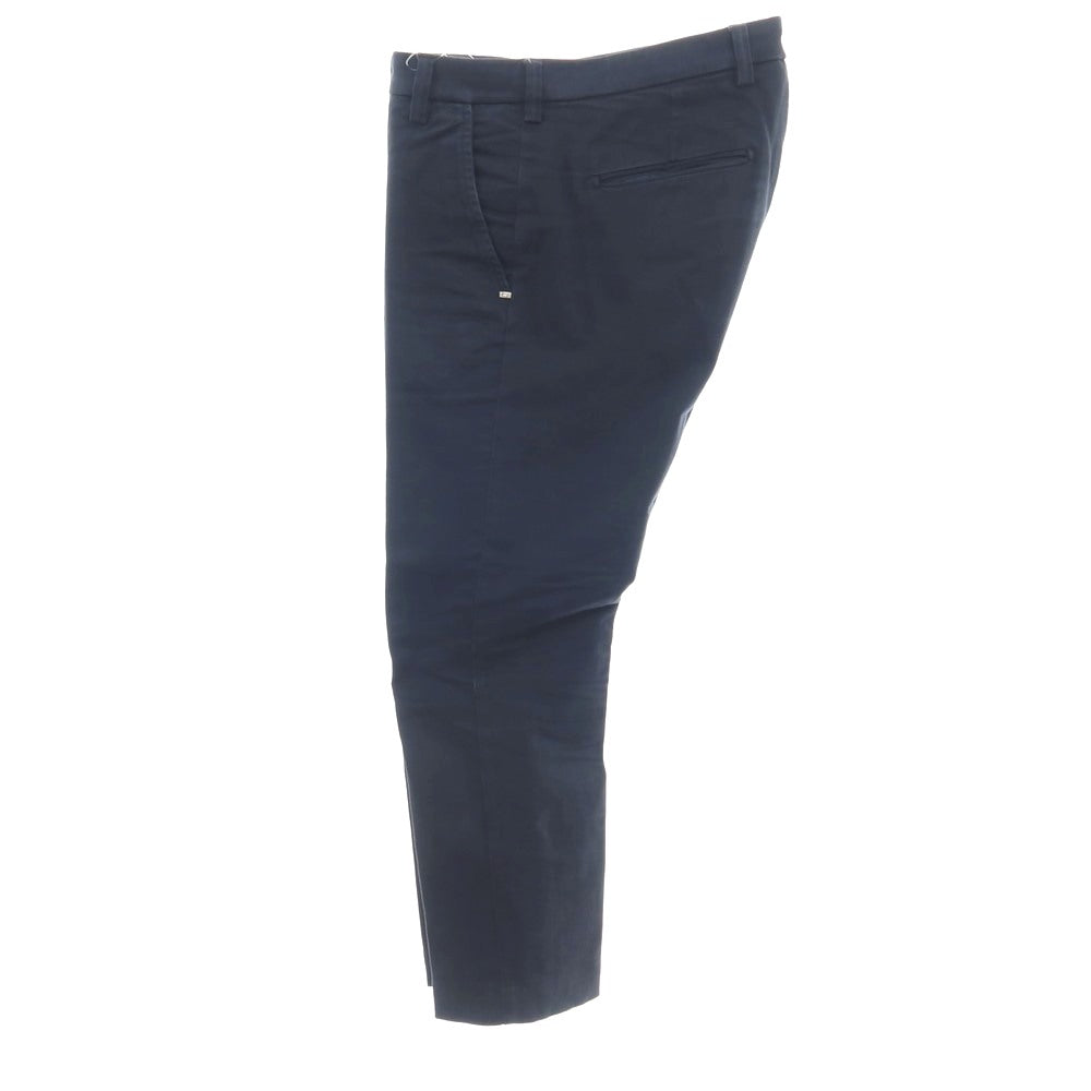 【中古】アントレアミ ENTRE AMIS GAGA ストレッチ ツイルコットン カジュアルスラックスパンツ ネイビー【サイズ30】【 状態ランクC 】【 メンズ 】