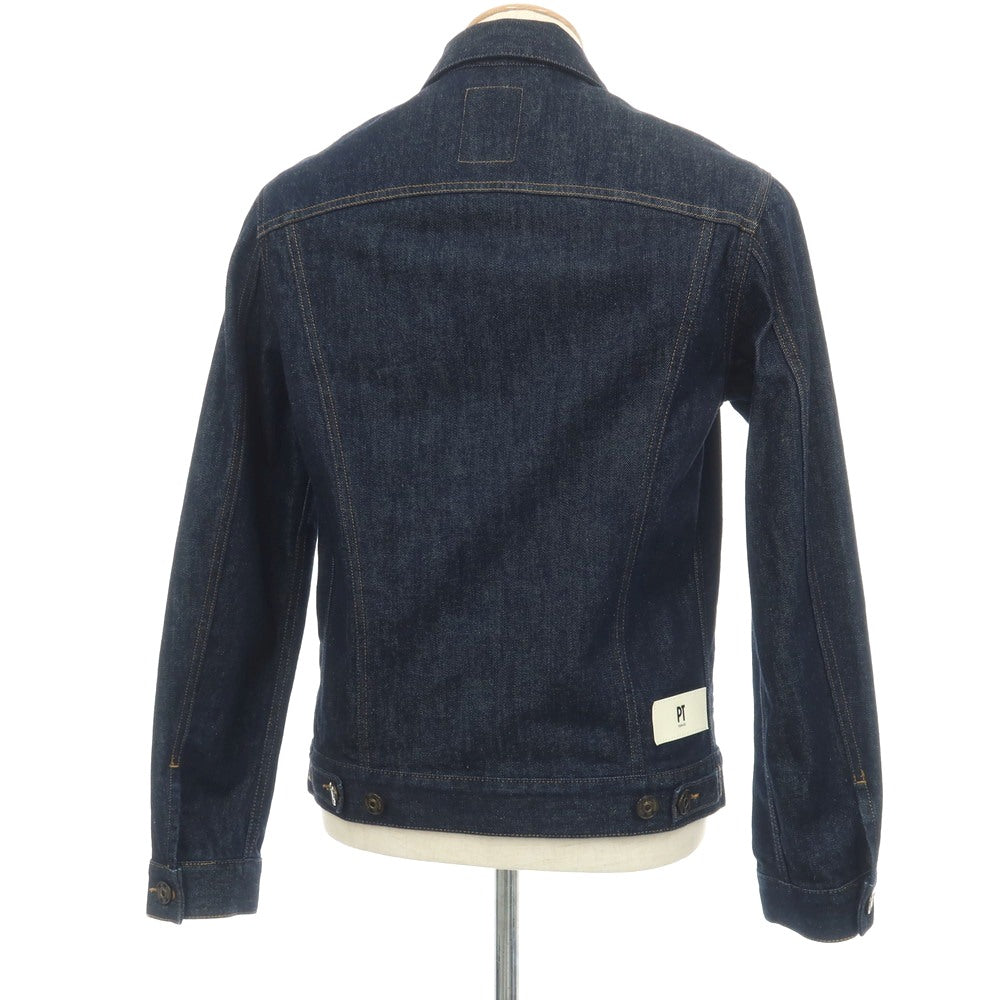 【中古】ピーティートリノ PT TORINO DENIM TRUCKER コットン デニムジャケット ネイビー【サイズ44】【 状態ランクB 】【 メンズ 】