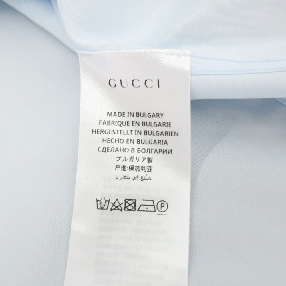 【中古】グッチ GUCCI コットン ブロード ドレスシャツ ライトブルー【サイズ39】【 状態ランクA 】【 メンズ 】