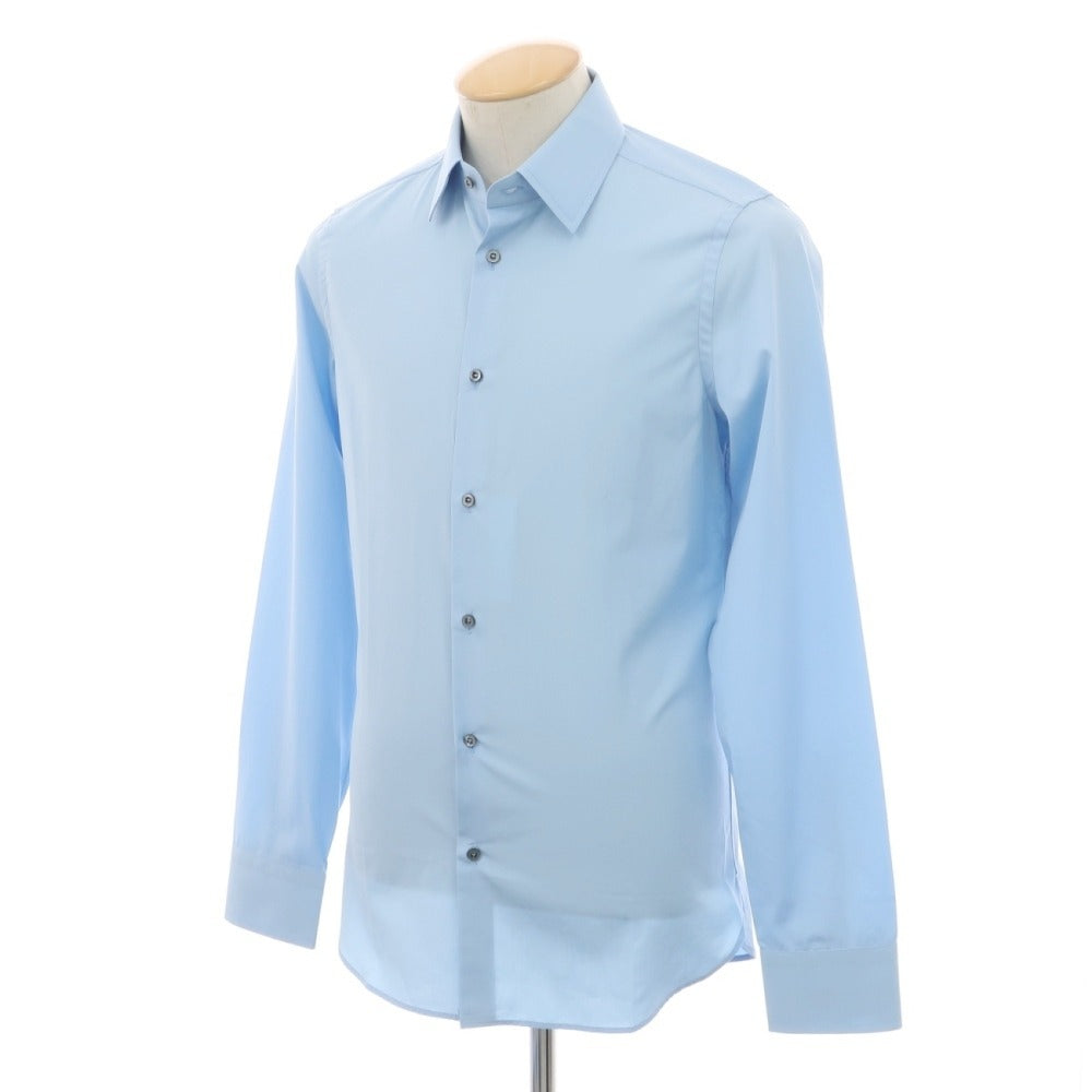 【中古】グッチ GUCCI コットン レギュラーカラー ブロード ドレスシャツ ブルー【サイズ37】【 状態ランクB 】【 メンズ 】