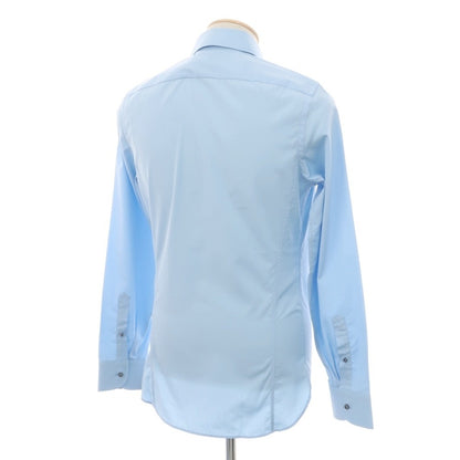 【中古】グッチ GUCCI コットン レギュラーカラー ブロード ドレスシャツ ブルー【サイズ37】【 状態ランクB 】【 メンズ 】