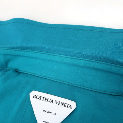 【中古】ボッテガヴェネタ BOTTEGAVENETA ストレッチウール カジュアルシャツ ターコイズ【サイズ44】【 状態ランクB 】【 メンズ 】
