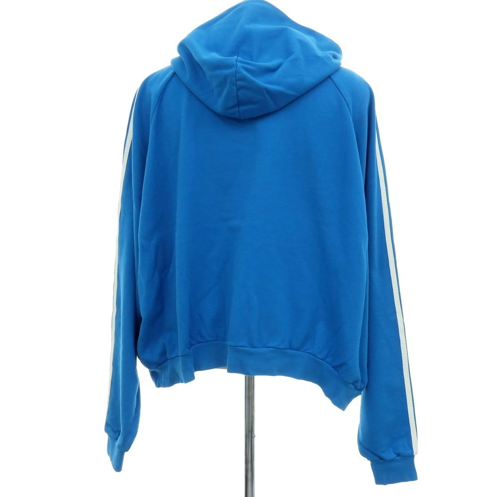 【中古】バレンシアガ BALENCIAGA × adidas コットン プルオーバー パーカー ブルー【サイズ1】【 状態ランクA 】【 メンズ 】