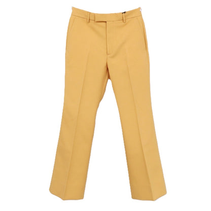 【中古】グッチ GUCCI ポリエステル フレアシルエット カジュアルスラックスパンツ ライトオレンジ【サイズ46】【 状態ランクA 】【 メンズ 】