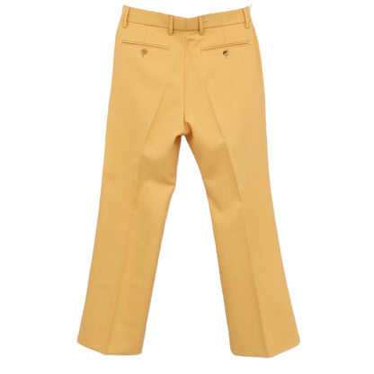 【中古】グッチ GUCCI ポリエステル フレアシルエット カジュアルスラックスパンツ ライトオレンジ【サイズ46】【 状態ランクA 】【 メンズ 】