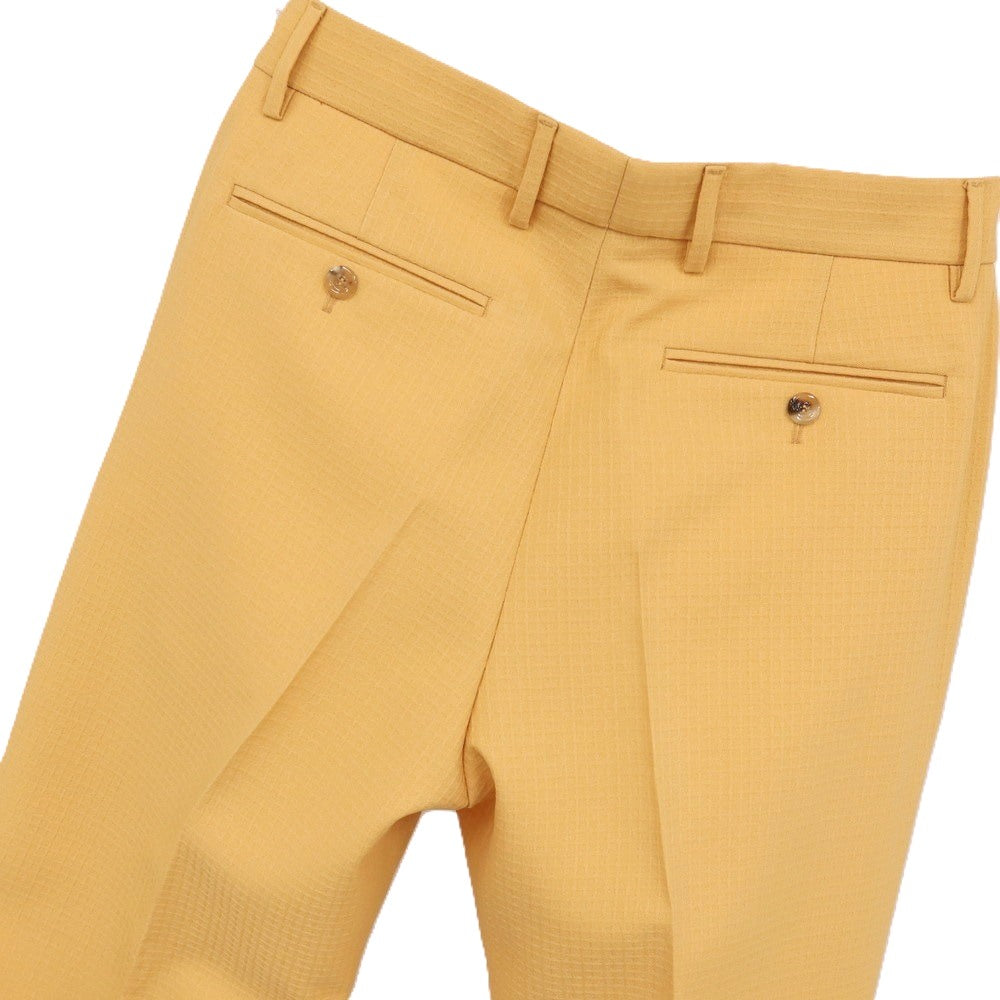 【中古】グッチ GUCCI ポリエステル フレアシルエット カジュアルスラックスパンツ ライトオレンジ【サイズ46】【 状態ランクA 】【 メンズ 】