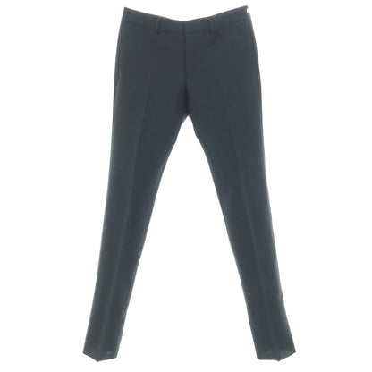 【中古】グッチ GUCCI モヘヤウール ドレススラックスパンツ グリーンブラック【サイズ46】【 状態ランクA 】【 メンズ 】