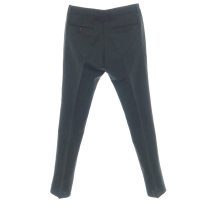 【中古】グッチ GUCCI モヘヤウール ドレススラックスパンツ グリーンブラック【サイズ46】【 状態ランクA 】【 メンズ 】