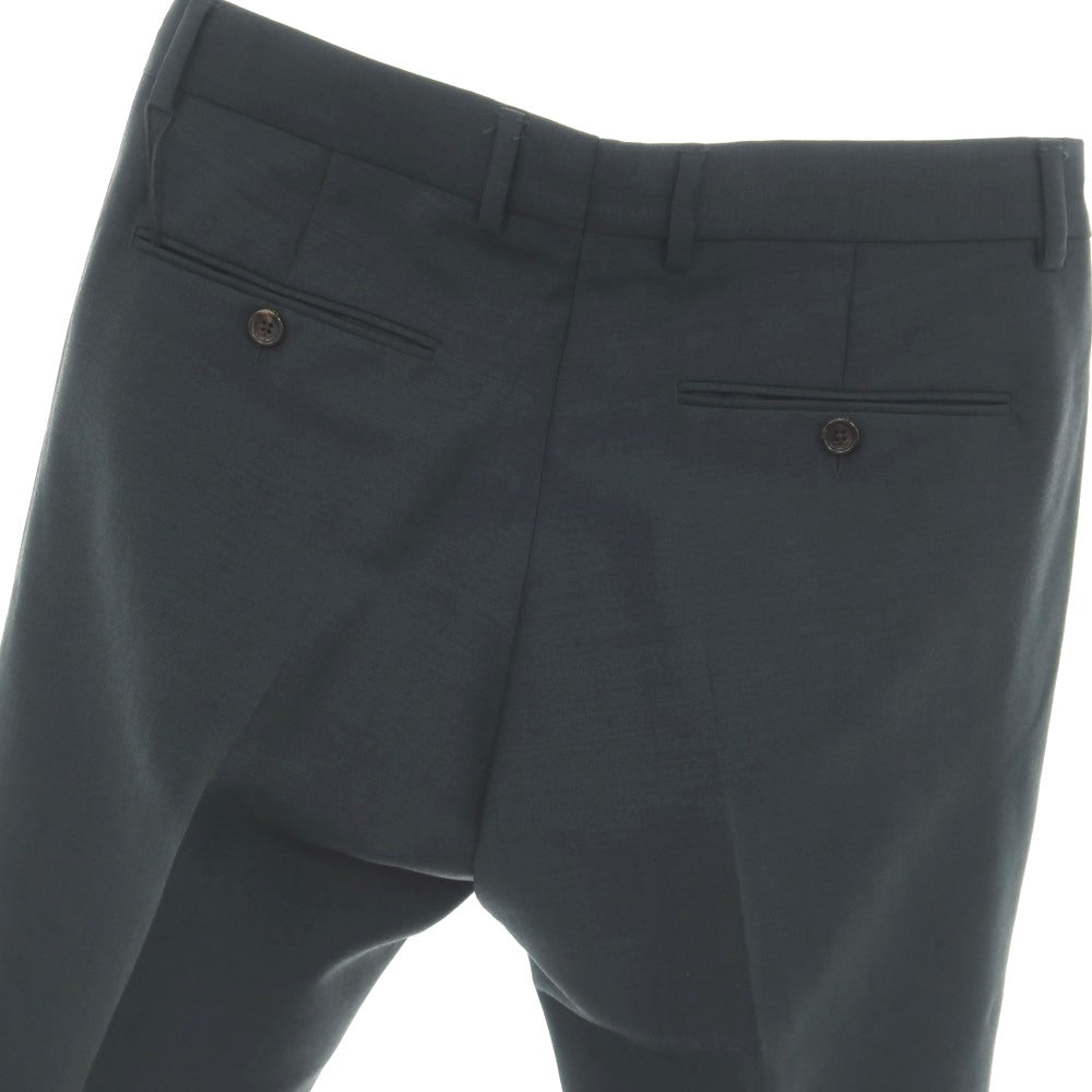 【中古】グッチ GUCCI モヘヤウール ドレススラックスパンツ グリーンブラック【サイズ46】【 状態ランクA 】【 メンズ 】