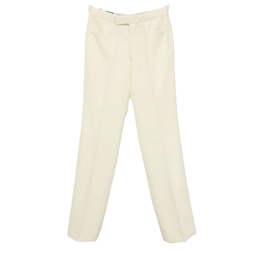 【中古】グッチ GUCCI ウール 側章入り セミフレアシルエット カジュアルスラックスパンツ オフホワイト【サイズ44】【 状態ランクA 】【 メンズ 】