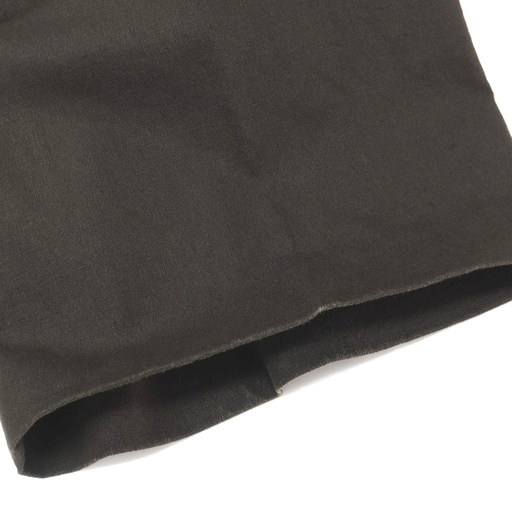 【中古】ボッテガヴェネタ BOTTEGAVENETA リネンポリウレタンコットン ワイドパンツ ダークブラウン【サイズ44】【 状態ランクB 】【 メンズ 】