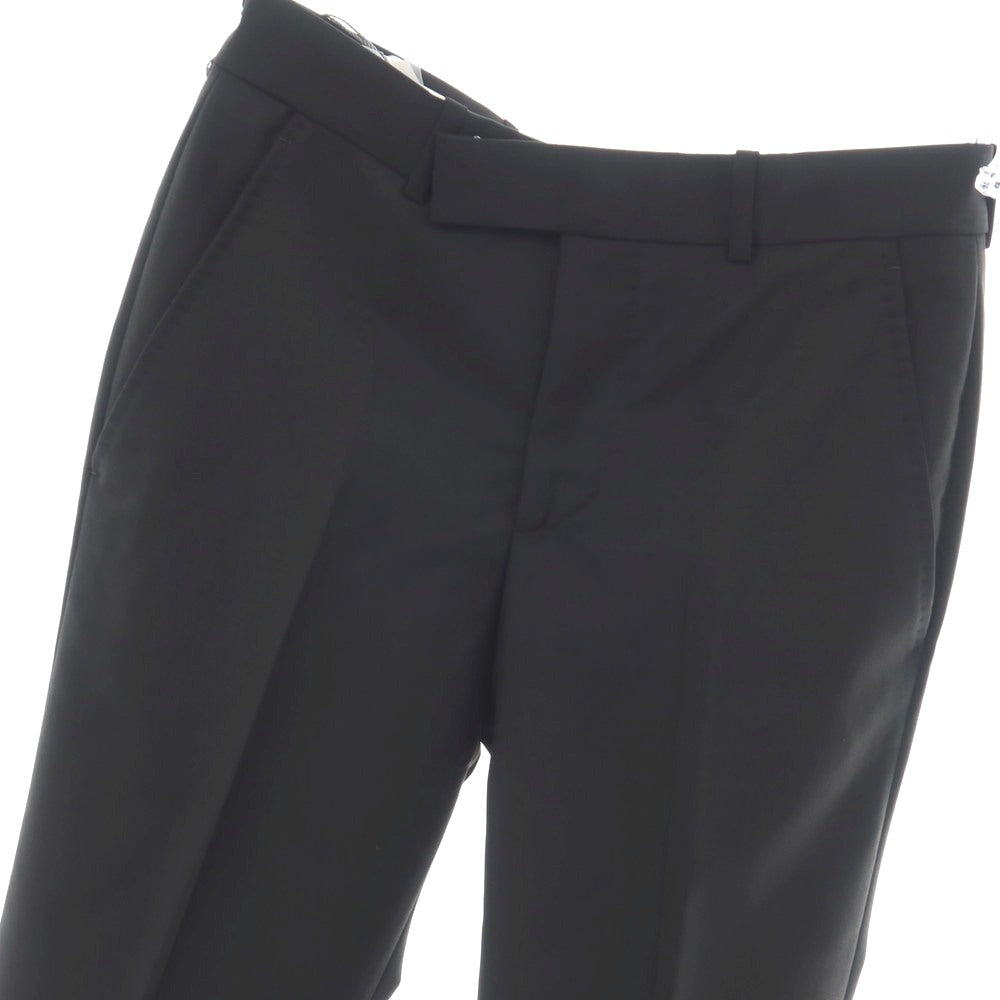 【中古】アレキサンダーマックイーン Alexander McQueen ウールモヘヤ ドレススラックスパンツ ブラック【サイズ46】【 状態ランクA 】【 メンズ 】