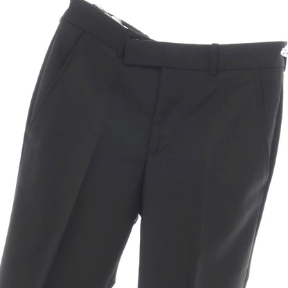 【中古】アレキサンダーマックイーン Alexander McQueen ウールモヘヤ ドレススラックスパンツ ブラック【サイズ46】【 状態ランクA 】【 メンズ 】