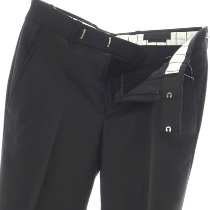 【中古】アレキサンダーマックイーン Alexander McQueen ウールモヘヤ ドレススラックスパンツ ブラック【サイズ46】【 状態ランクA 】【 メンズ 】