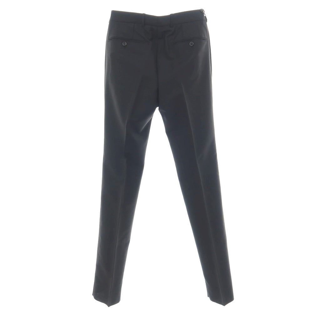 【中古】アレキサンダーマックイーン Alexander McQueen ウールモヘヤ ドレススラックスパンツ ブラック【サイズ46】【 状態ランクA 】【 メンズ 】