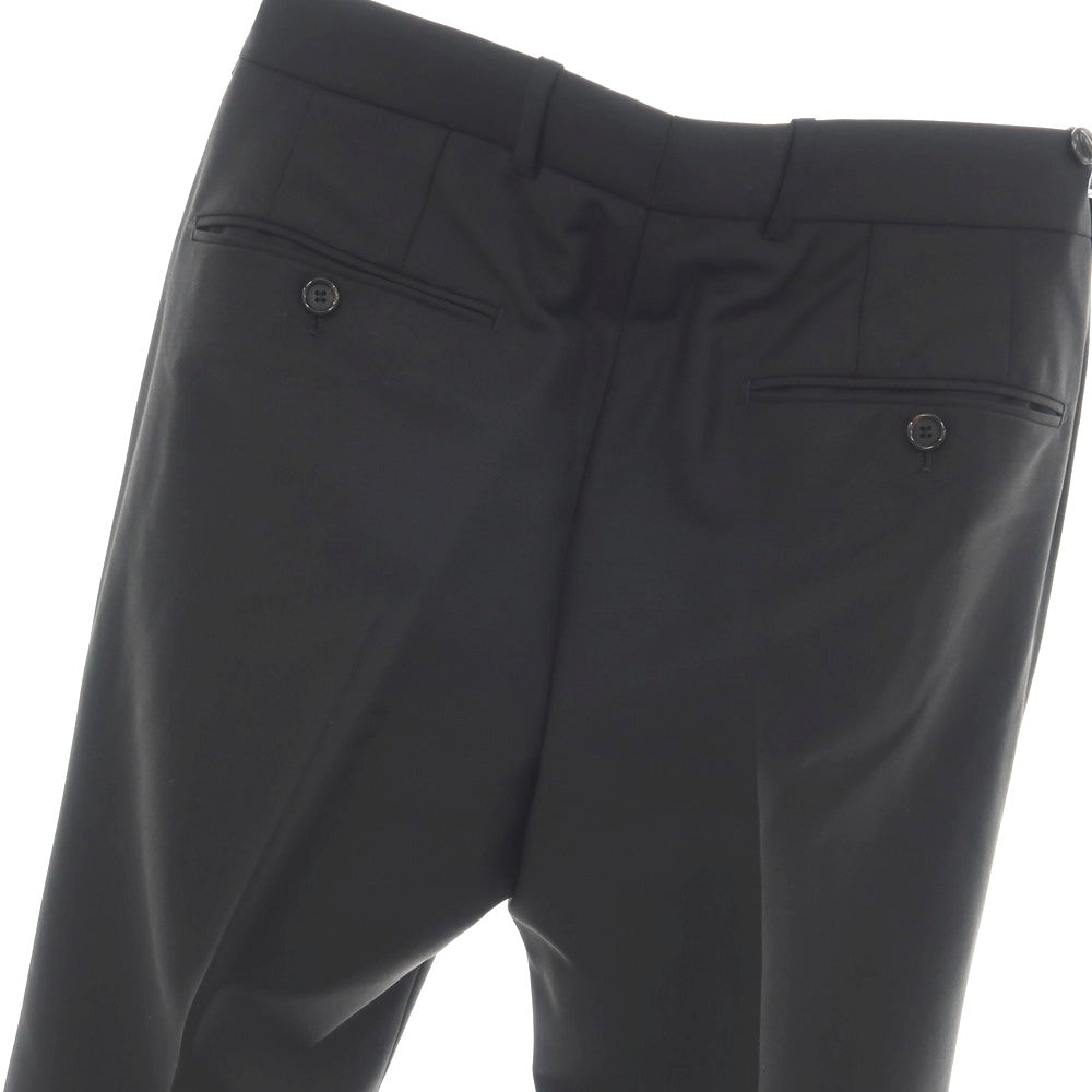 【中古】アレキサンダーマックイーン Alexander McQueen ウールモヘヤ ドレススラックスパンツ ブラック【サイズ46】【 状態ランクA 】【 メンズ 】