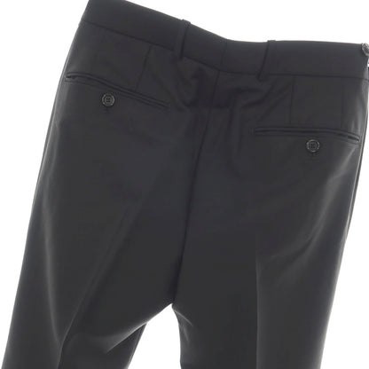 【中古】アレキサンダーマックイーン Alexander McQueen ウールモヘヤ ドレススラックスパンツ ブラック【サイズ46】【 状態ランクA 】【 メンズ 】