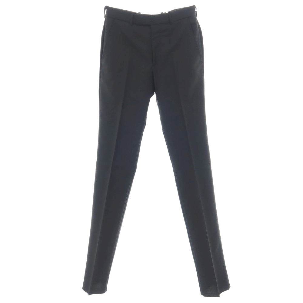 【中古】アレキサンダーマックイーン Alexander McQueen ウールモヘヤ ドレススラックスパンツ ブラック【サイズ46】【 状態ランクA 】【 メンズ 】