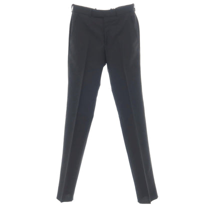 【中古】アレキサンダーマックイーン Alexander McQueen ウールモヘヤ ドレススラックスパンツ ブラック【サイズ46】【 状態ランクA 】【 メンズ 】