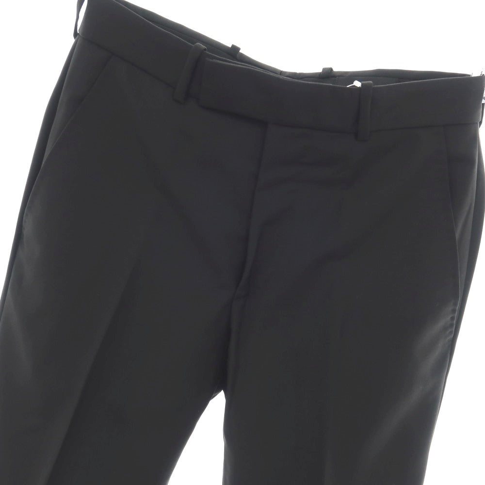 【中古】アレキサンダーマックイーン Alexander McQueen ウールモヘヤ ドレススラックスパンツ ブラック【サイズ46】【 状態ランクA 】【 メンズ 】