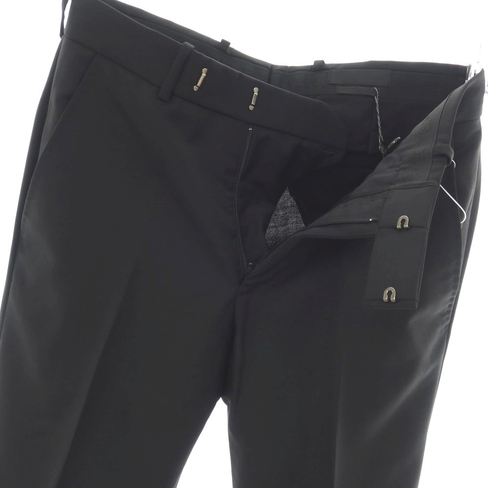 【中古】アレキサンダーマックイーン Alexander McQueen ウールモヘヤ ドレススラックスパンツ ブラック【サイズ46】【 状態ランクA 】【 メンズ 】