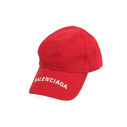 【中古】バレンシアガ BALENCIAGA ツイルコットン ベースボールキャップ 帽子 レッド【サイズL（59）】【 状態ランクA 】【 メンズ 】