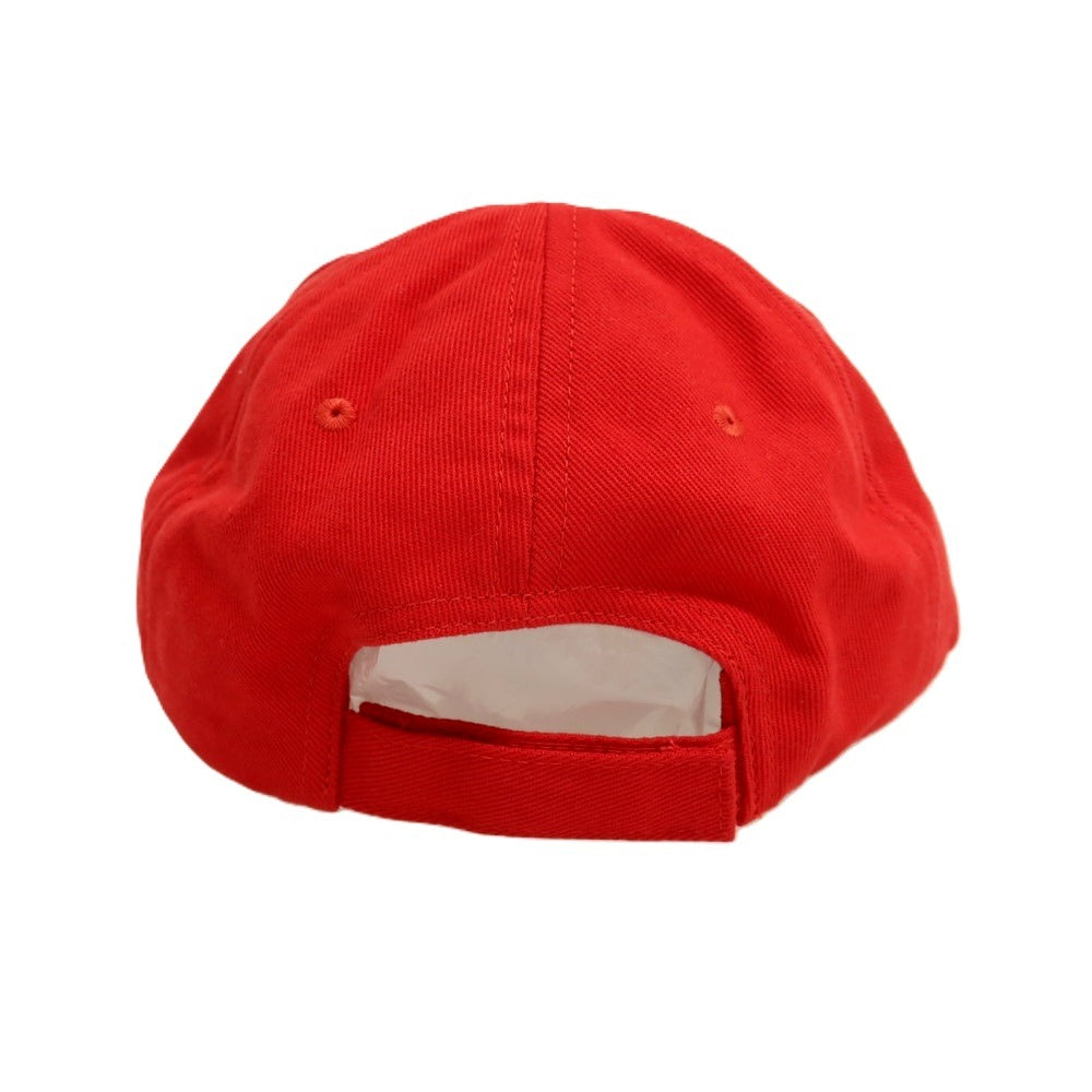 【中古】バレンシアガ BALENCIAGA GYM WEAR ツイルコットン ベースボールキャップ 帽子 レッド【サイズL（59cm）】【 状態ランクA 】【 メンズ 】