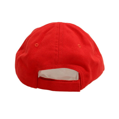 【中古】バレンシアガ BALENCIAGA GYM WEAR ツイルコットン ベースボールキャップ 帽子 レッド【サイズL（59cm）】【 状態ランクA 】【 メンズ 】