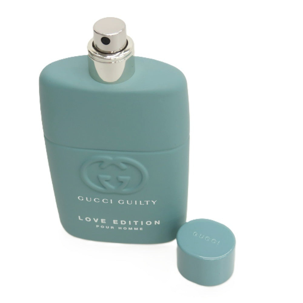 【中古】グッチ GUCCI GUILTY LOVE EDITION ギルティ ラブ エディション プールオム オードパルファム 香水 グリーンブルーxシルバー【サイズ50ml】【 状態ランクA 】【 メンズ 】