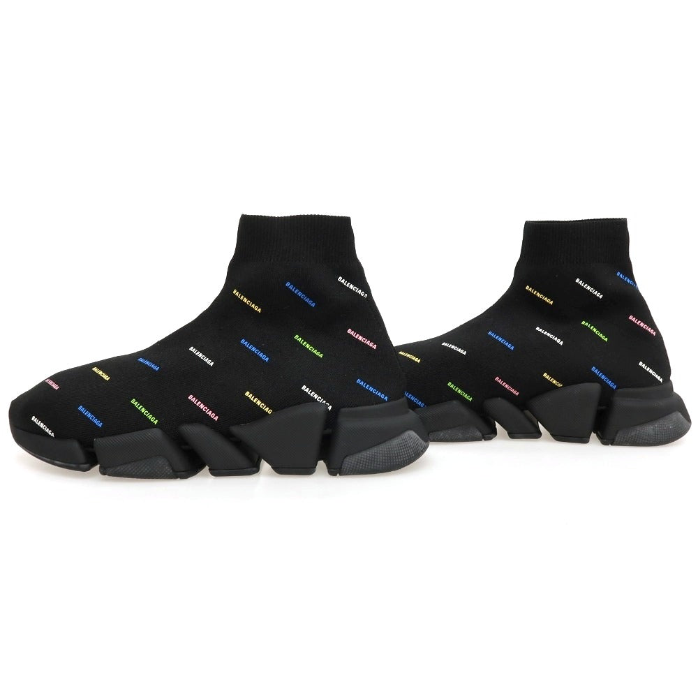 【中古】【未使用】バレンシアガ BALENCIAGA SPEED 2.0 617239 リサイクルニット スニーカー ブラック【サイズJP 27.5】【 状態ランクS 】【 メンズ 】