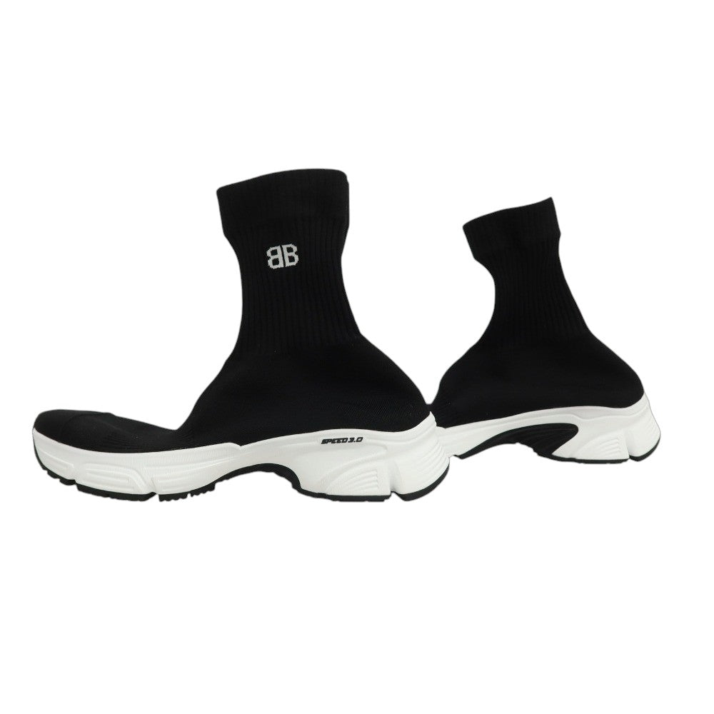 【中古】【未使用】バレンシアガ BALENCIAGA SPEED 3.0 654532 リサイクルニット スニーカー ブラック【サイズJP 26.5】【 状態ランクS 】【 メンズ 】
