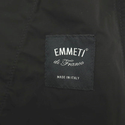 【中古】エンメティ EMMETI BR別注 ポリエステル系 フェイクレザー 切り替えデザイン フーデッドブルゾン ブラック【サイズ42】【 状態ランクB 】【 メンズ 】
