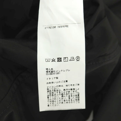 【中古】エンメティ EMMETI BR別注 ポリエステル系 フェイクレザー 切り替えデザイン フーデッドブルゾン ブラック【サイズ42】【 状態ランクB 】【 メンズ 】