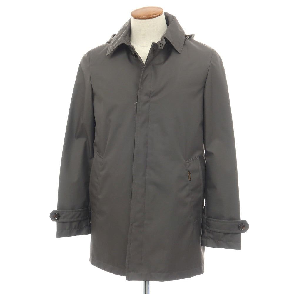 【中古】【未使用】ムーレー MOORER ACQUA PROOF RAVEL-GF ポリエステル ステンカラーコート グレー【サイズ46】【 状態ランクS 】【 メンズ 】