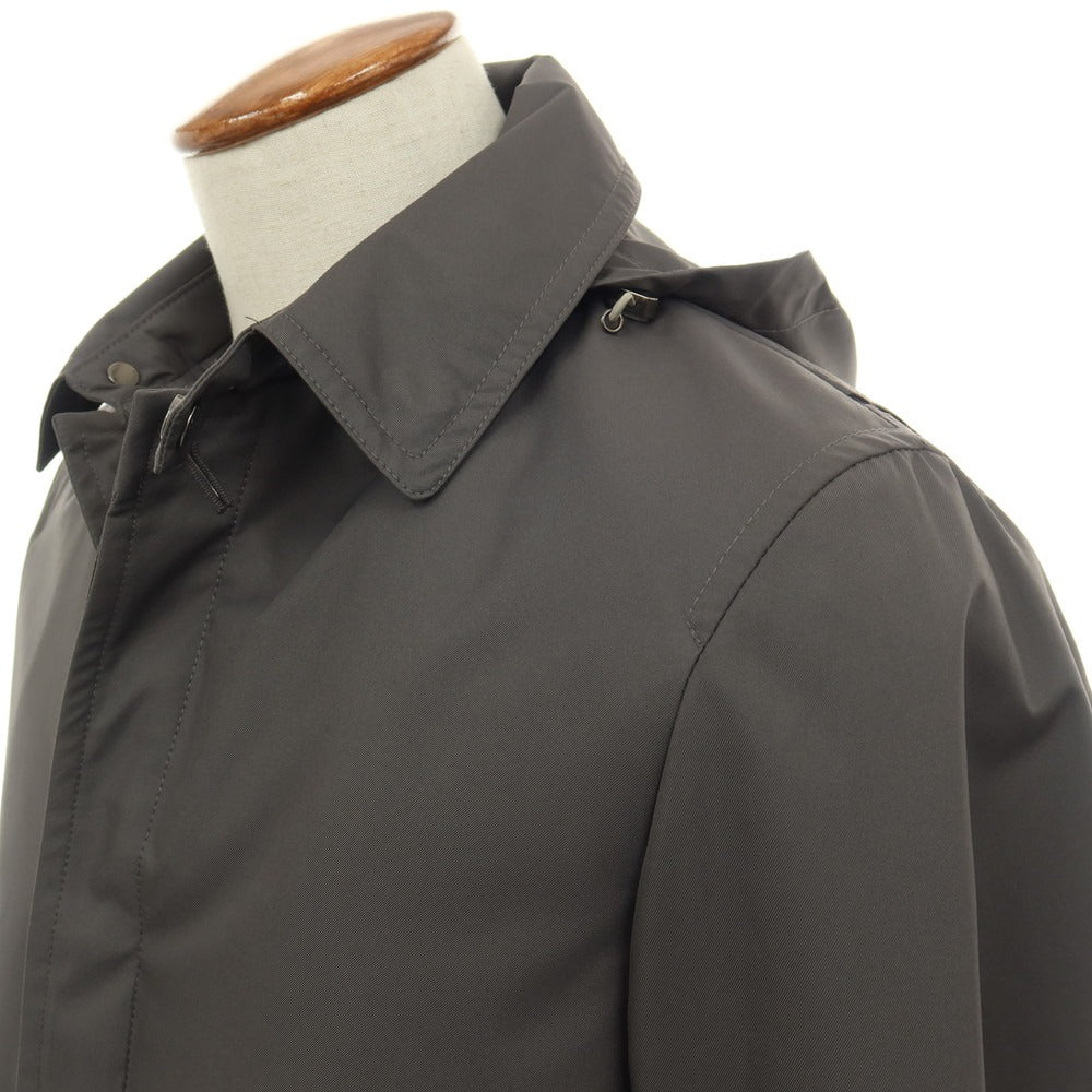 【中古】【未使用】ムーレー MOORER ACQUA PROOF RAVEL-GF ポリエステル ステンカラーコート グレー【サイズ46】【 状態ランクS 】【 メンズ 】