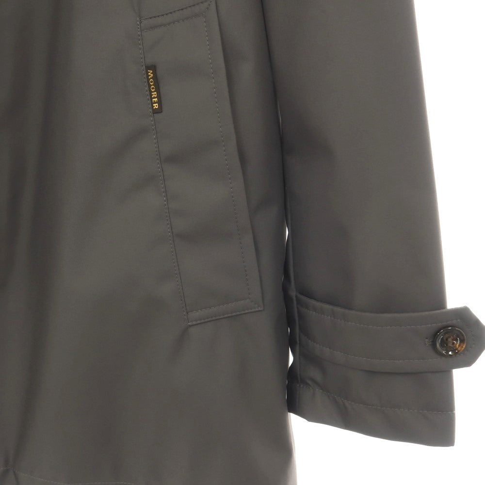 【中古】【未使用】ムーレー MOORER ACQUA PROOF RAVEL-GF ポリエステル ステンカラーコート グレー【サイズ46】【 状態ランクS 】【 メンズ 】