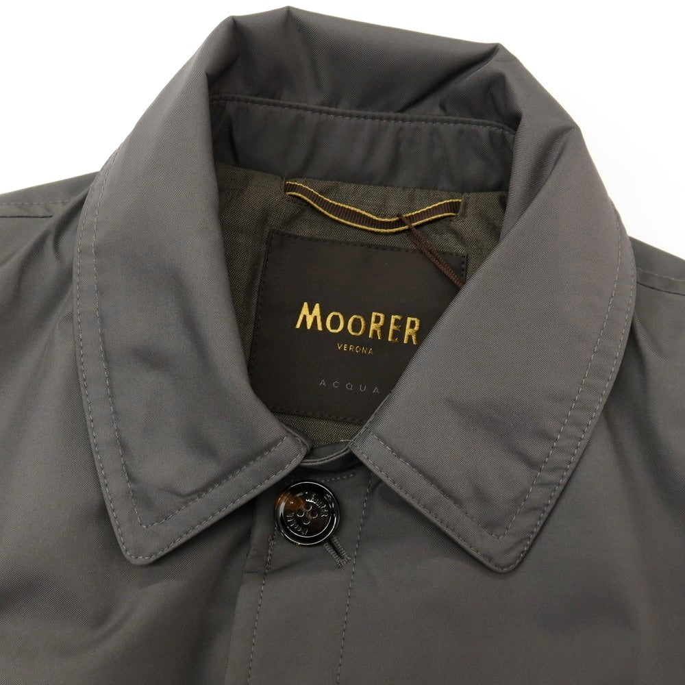 【中古】【未使用】ムーレー MOORER ACQUA PROOF RAVEL-GF ポリエステル ステンカラーコート グレー【サイズ46】【 状態ランクS 】【 メンズ 】