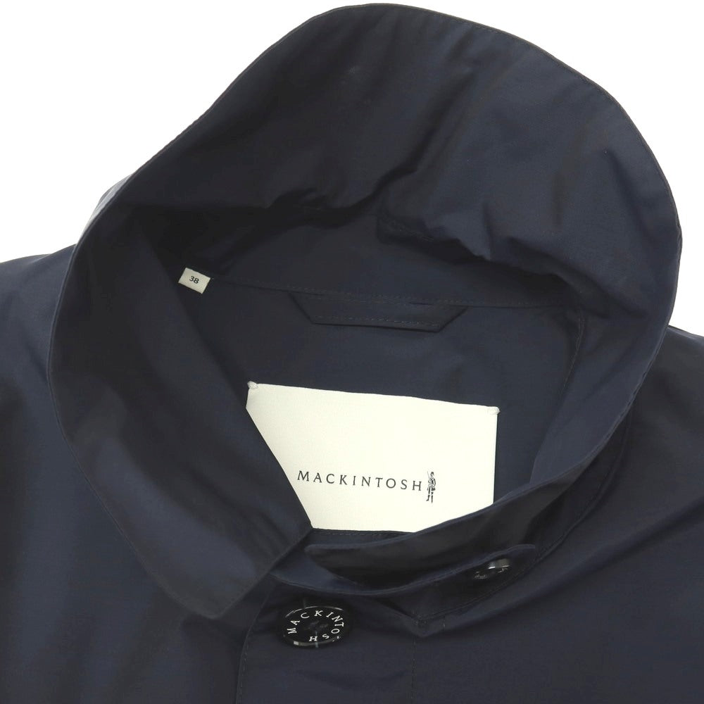 【中古】【未使用】マッキントッシュ Mackintosh DUNKELD ウールナイロン ステンカラーコート ネイビー【サイズ38】【 状態ランクS 】【 メンズ 】