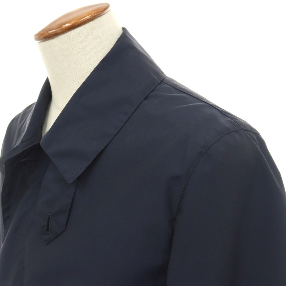 【中古】【未使用】マッキントッシュ Mackintosh DUNKELD ウールナイロン ステンカラーコート ネイビー【サイズ38】【 状態ランクS 】【 メンズ 】